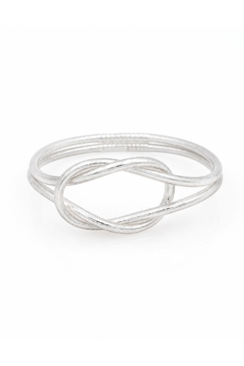Jonc Bouddhiste Infinity ARGENT