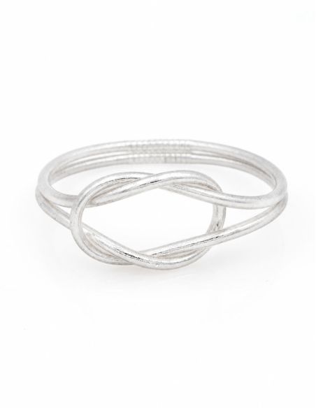 Jonc Bouddhiste Infinity ARGENT