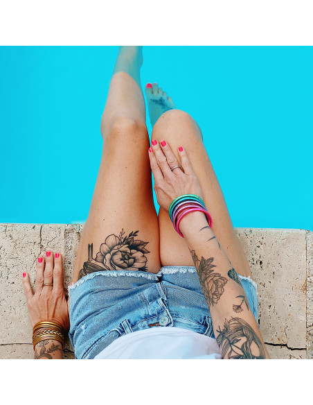 Jonc Mantra TURQUOISE qualité supérieure (à partir de 12€)