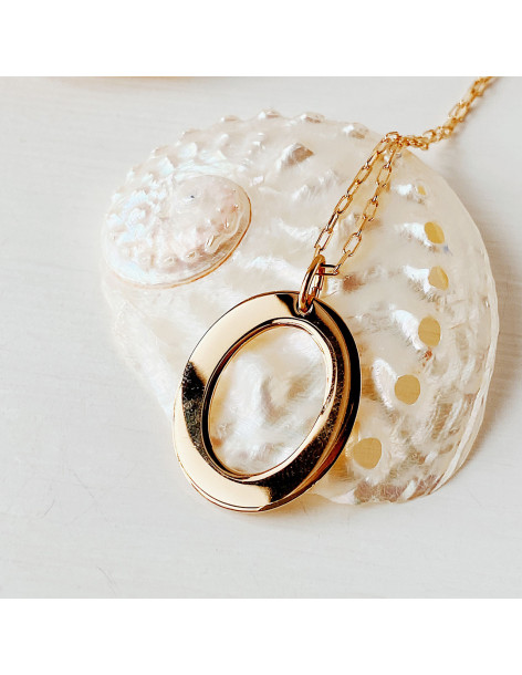 Collier long ovale