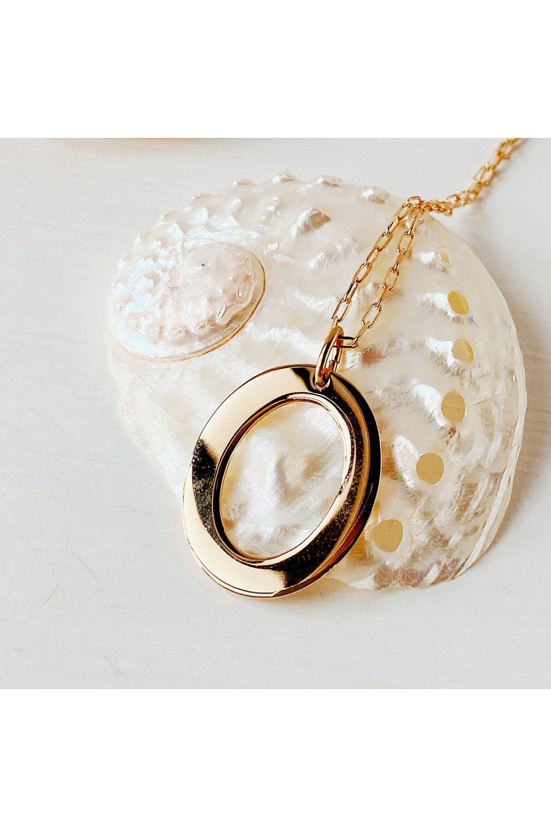 Collier long ovale