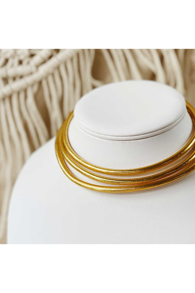 Collier Bouddhiste épais doré