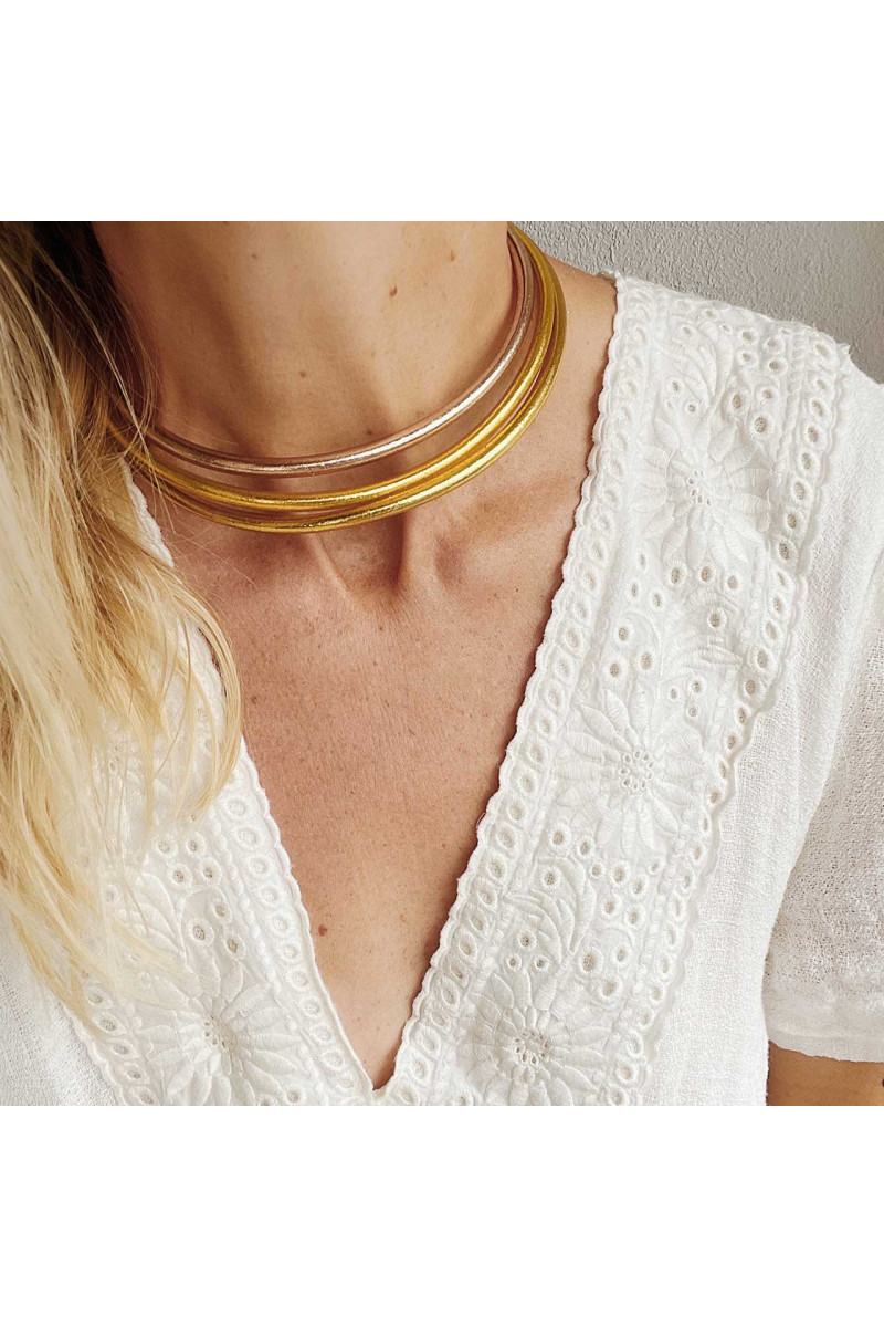 Collier Bouddhiste épais doré