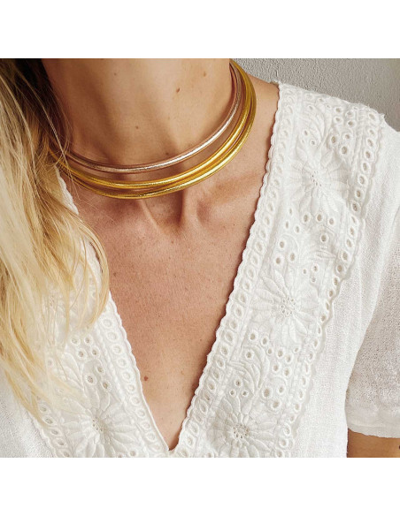 Collier Bouddhiste épais doré