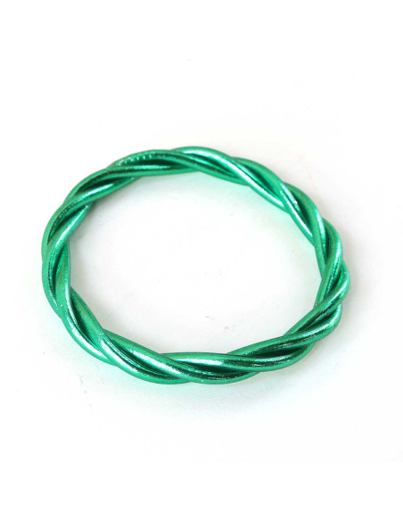Jonc Bouddhiste torsadé GREEN