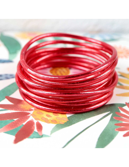 Jonc fin ROUGE CERISE (à partir de 10€)