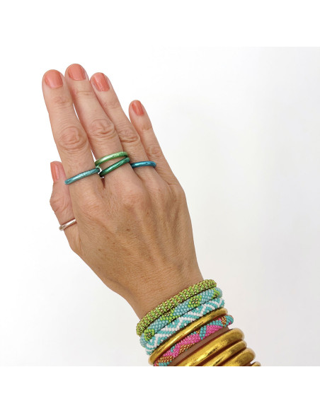 Bague Bouddhiste GREEN