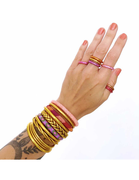Bague Bouddhiste PINK