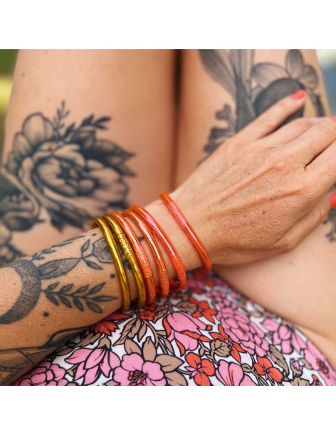 Jonc Bouddhiste Mantra CORAIL qualité supérieure (à partir de 10€) 2