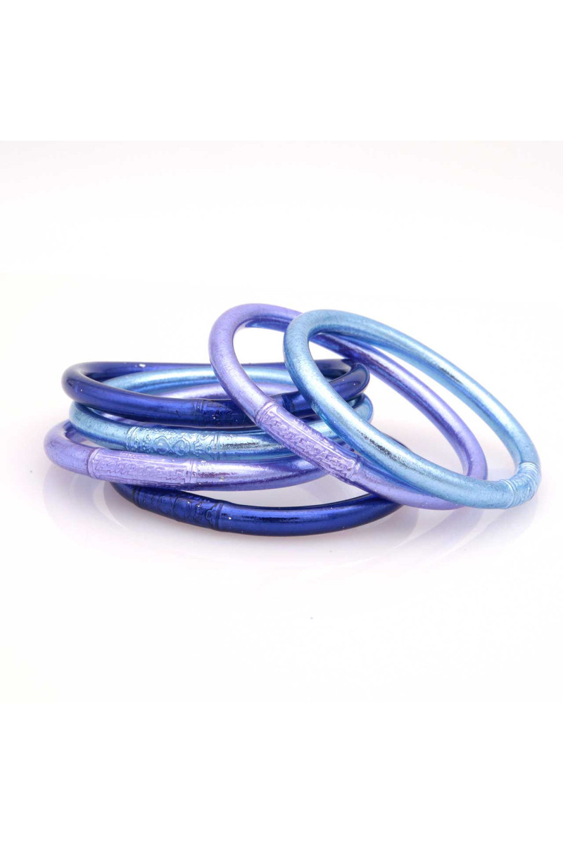 Jonc Bouddhiste Mantra BLEU JEAN qualité supérieure (à partir de 10€)