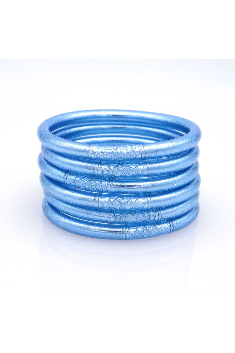 Jonc Bouddhiste Mantra BLEU JEAN qualité supérieure (à partir de 10€)