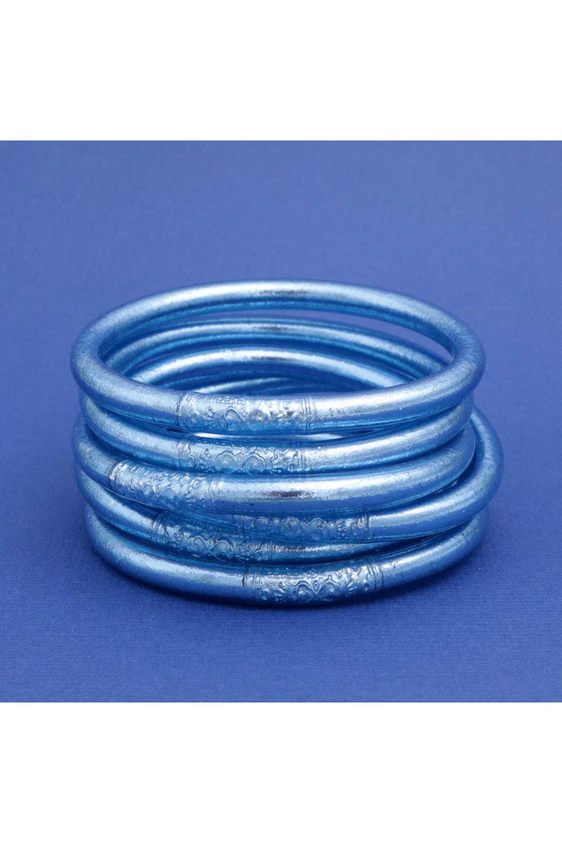 Jonc Bouddhiste Mantra BLEU JEAN qualité supérieure (à partir de 10€)