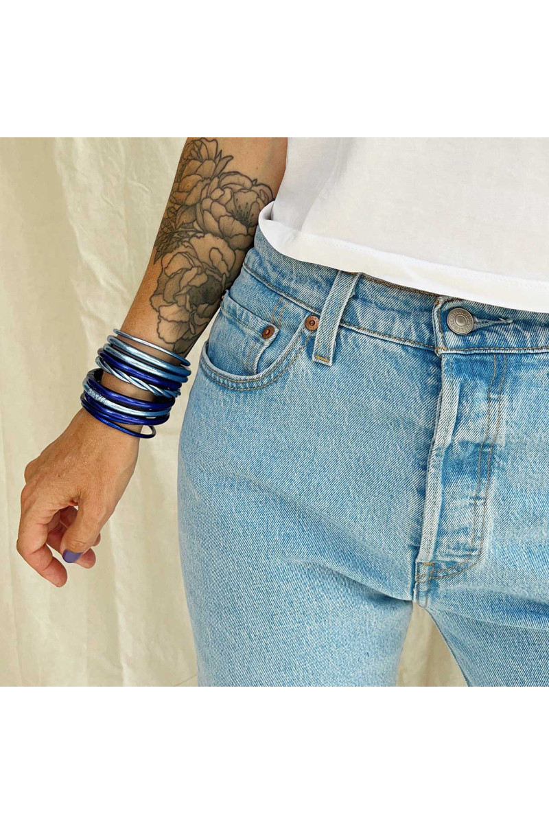 Jonc fin BLEU JEAN (à partir de 10€)