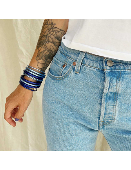 Jonc fin BLEU JEAN (à partir de 10€)