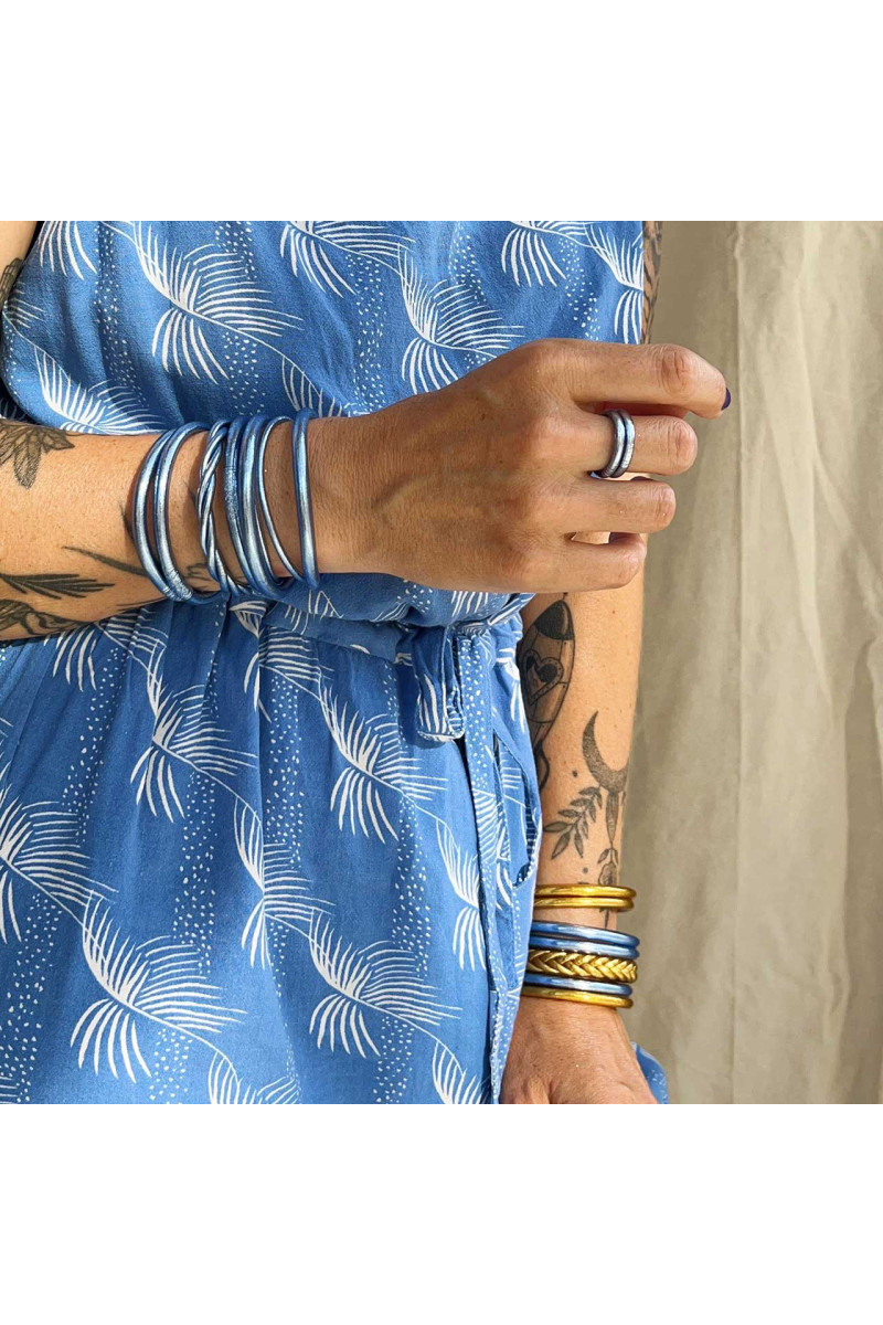 Bague Bouddhiste BLEU JEAN
