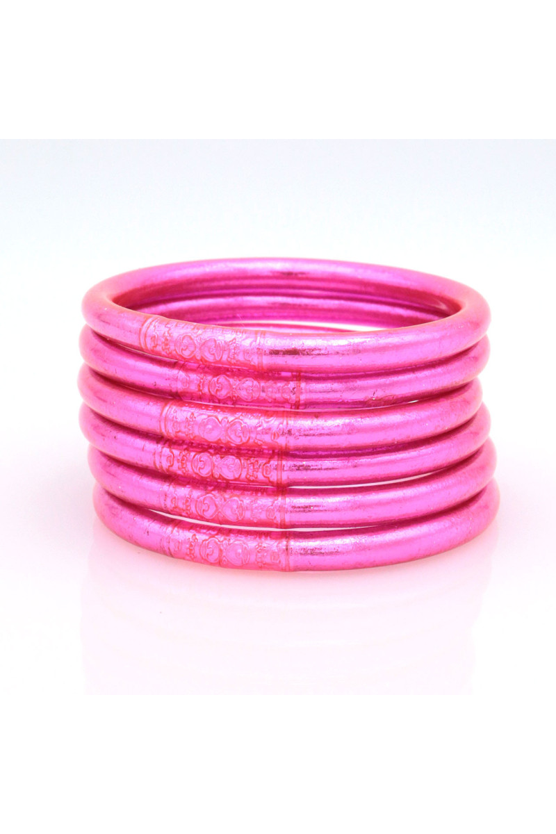 Jonc Bouddhiste Mantra FUSHIA qualité supérieure (à partir de 10€)