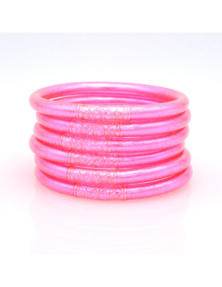 Jonc Bouddhiste Mantra PINK qualité supérieure (à partir de 10€)