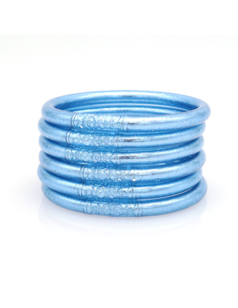 Jonc Bouddhiste Mantra BLEU JEAN qualité supérieure (à partir de 10€)
