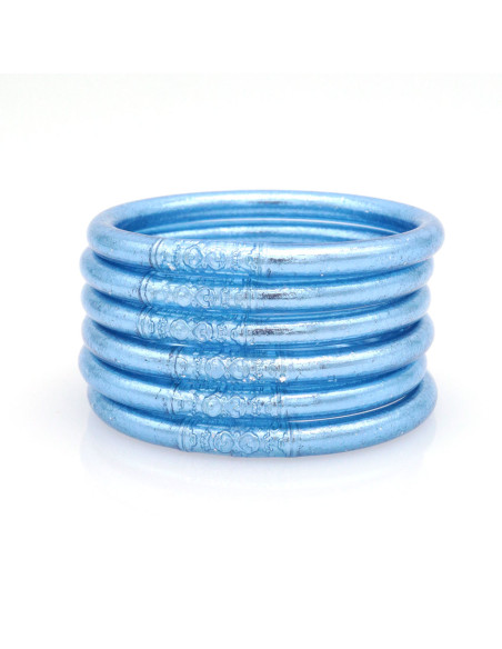Jonc Bouddhiste Mantra BLEU JEAN qualité supérieure (à partir de 10€)
