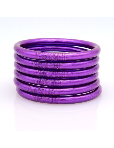 Jonc Bouddhiste Mantra VIOLET foncé qualité supérieure (à partir de 10€)