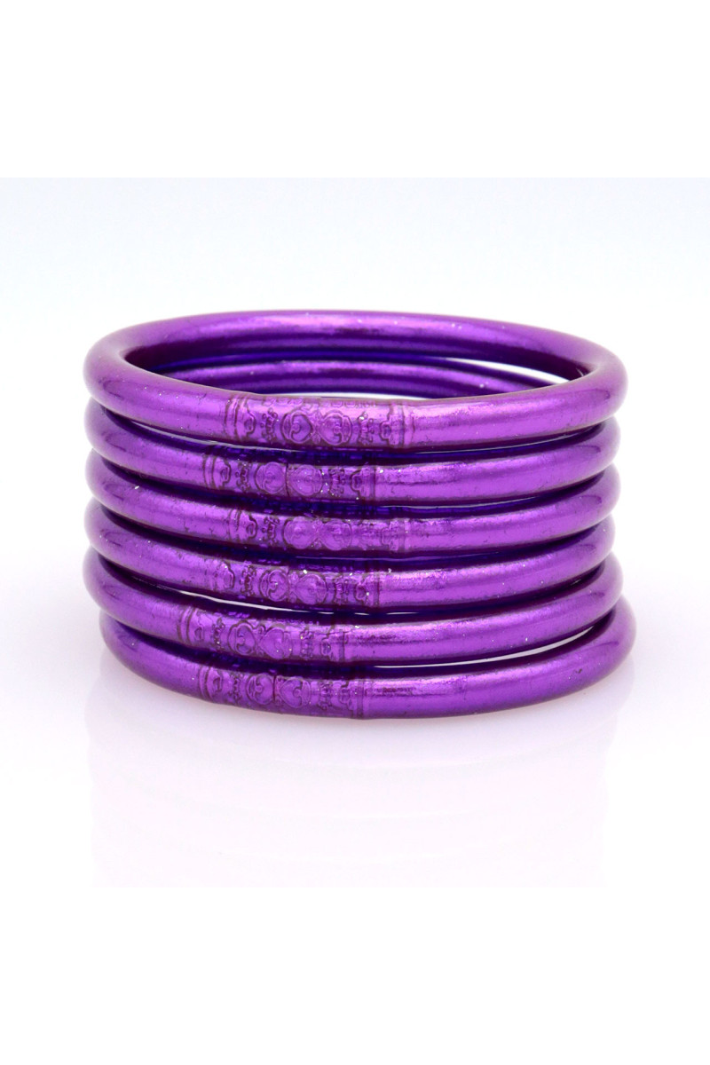 Jonc Bouddhiste Mantra VIOLET foncé qualité supérieure (à partir de 10€)