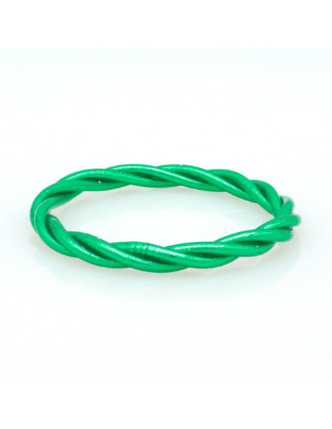 Jonc Bouddhiste torsadé GREEN