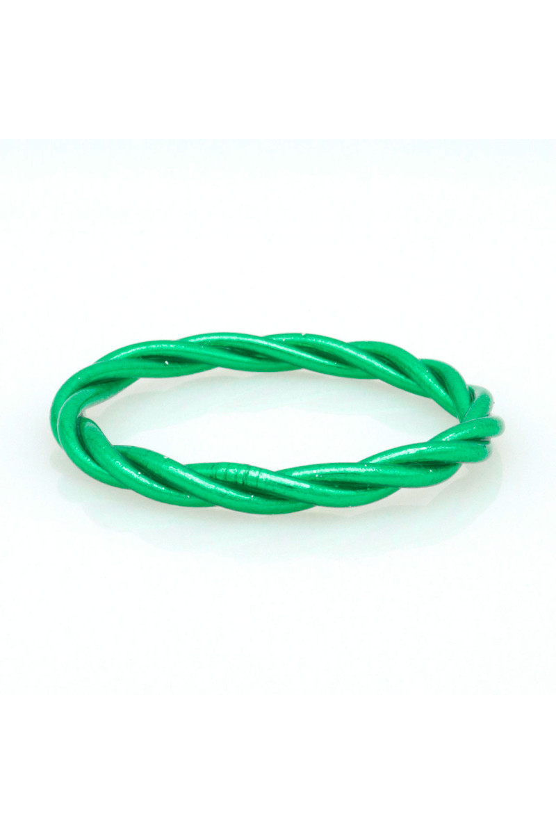 Jonc Bouddhiste torsadé GREEN