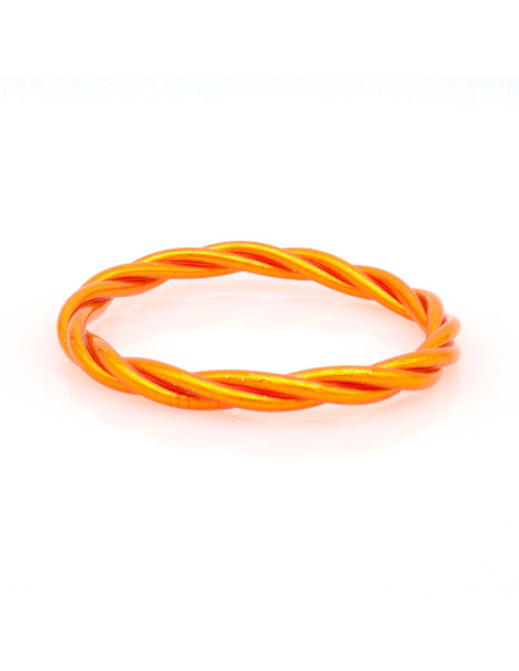Jonc Bouddhiste torsadé ORANGE