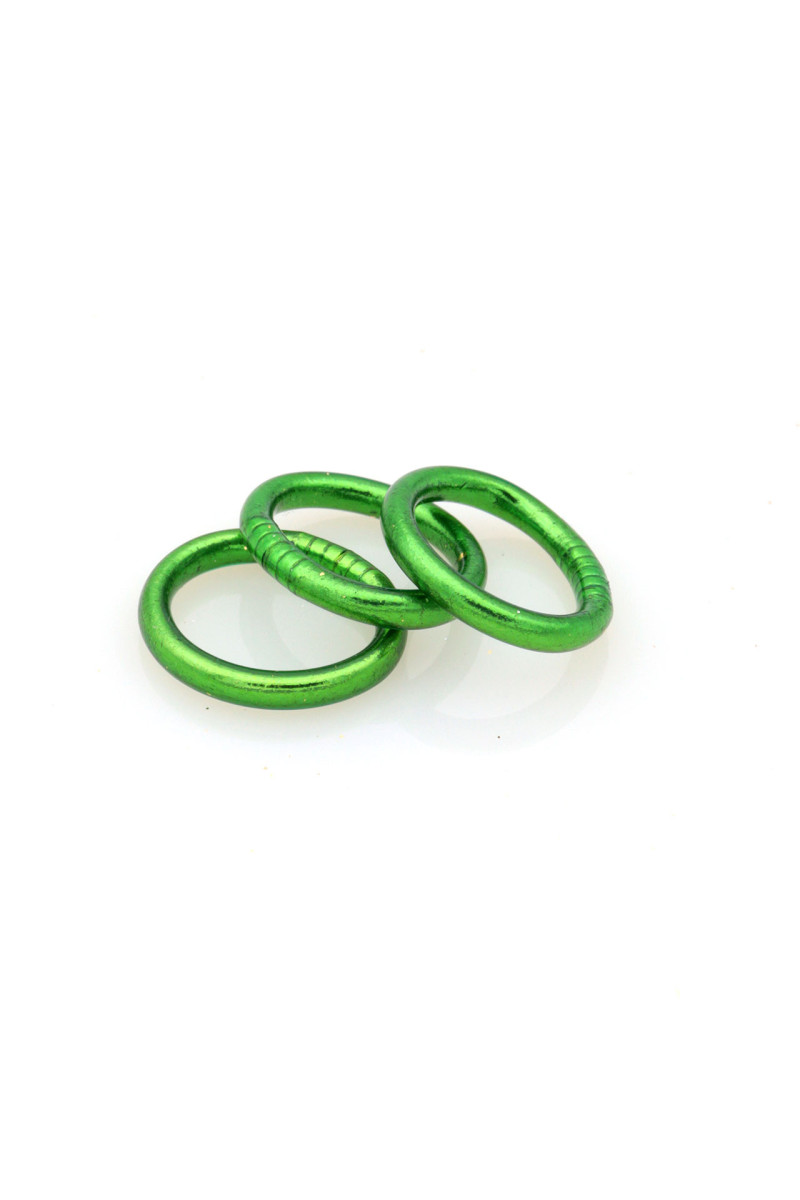 Bague Bouddhiste Vert Scarabée