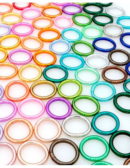 Bague Bouddhiste Vert Paon