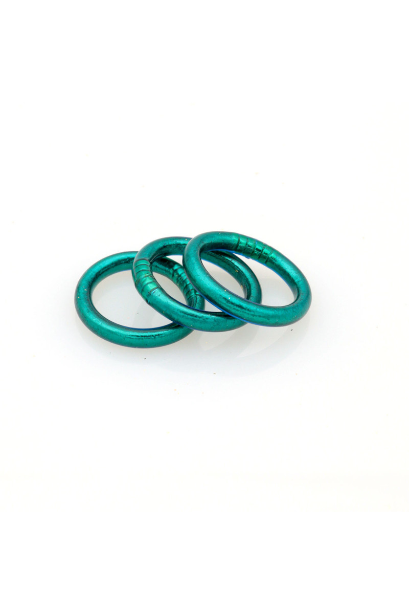 Bague Bouddhiste Vert Paon