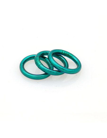 Bague Bouddhiste Vert Paon