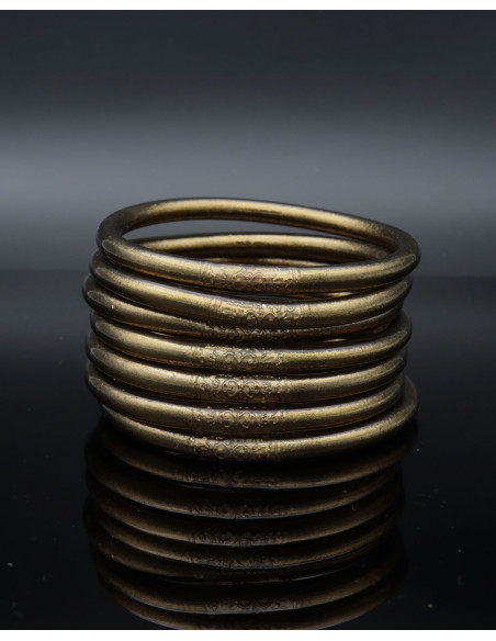 Jonc Bouddhiste Mantra BRONZE qualité supérieure (à partir de 10€)