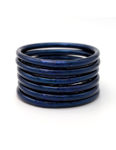 Jonc Bouddhiste Mantra COSMIC BLUE qualité supérieure (à partir de 10€)