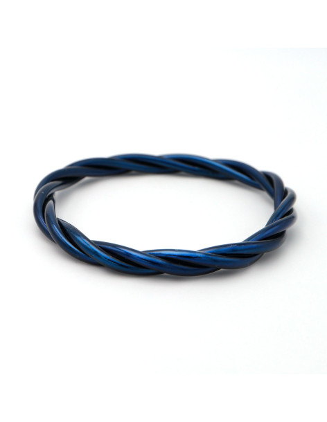 Jonc Bouddhiste torsadé COSMIC BLUE