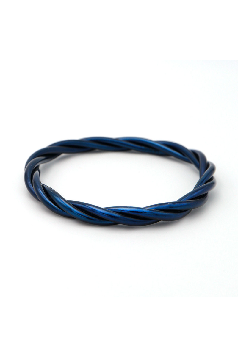 Jonc Bouddhiste torsadé COSMIC BLUE