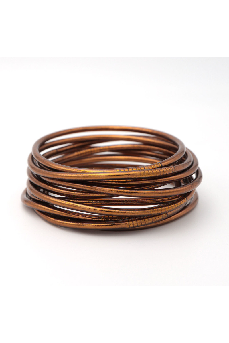 Jonc bouddhiste FIN MARRON GLACÉ (à partir de 9€)