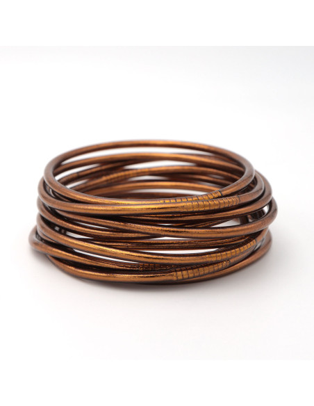 Jonc bouddhiste FIN MARRON GLACÉ (à partir de 9€)