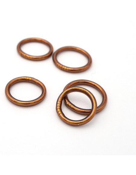 Bague Bouddhiste marron glacé