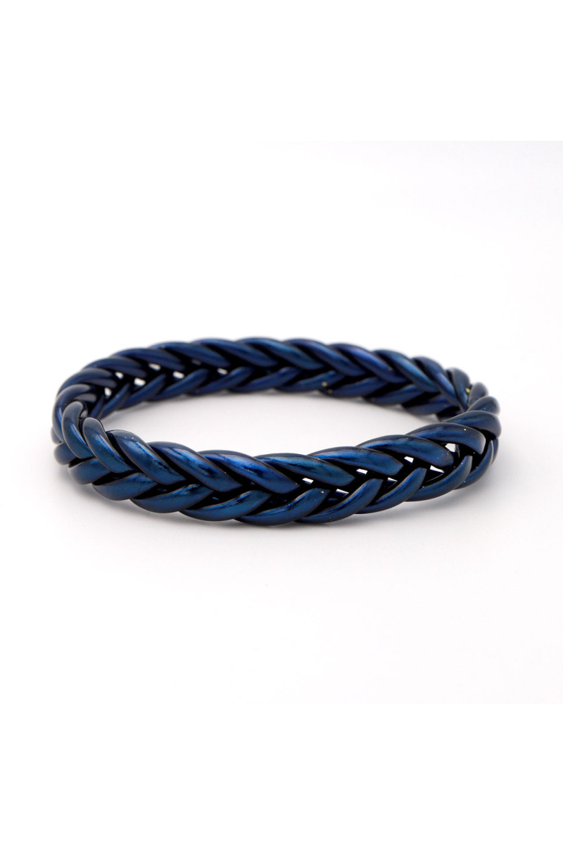 Jonc Bouddhiste tressé COSMIC BLUE