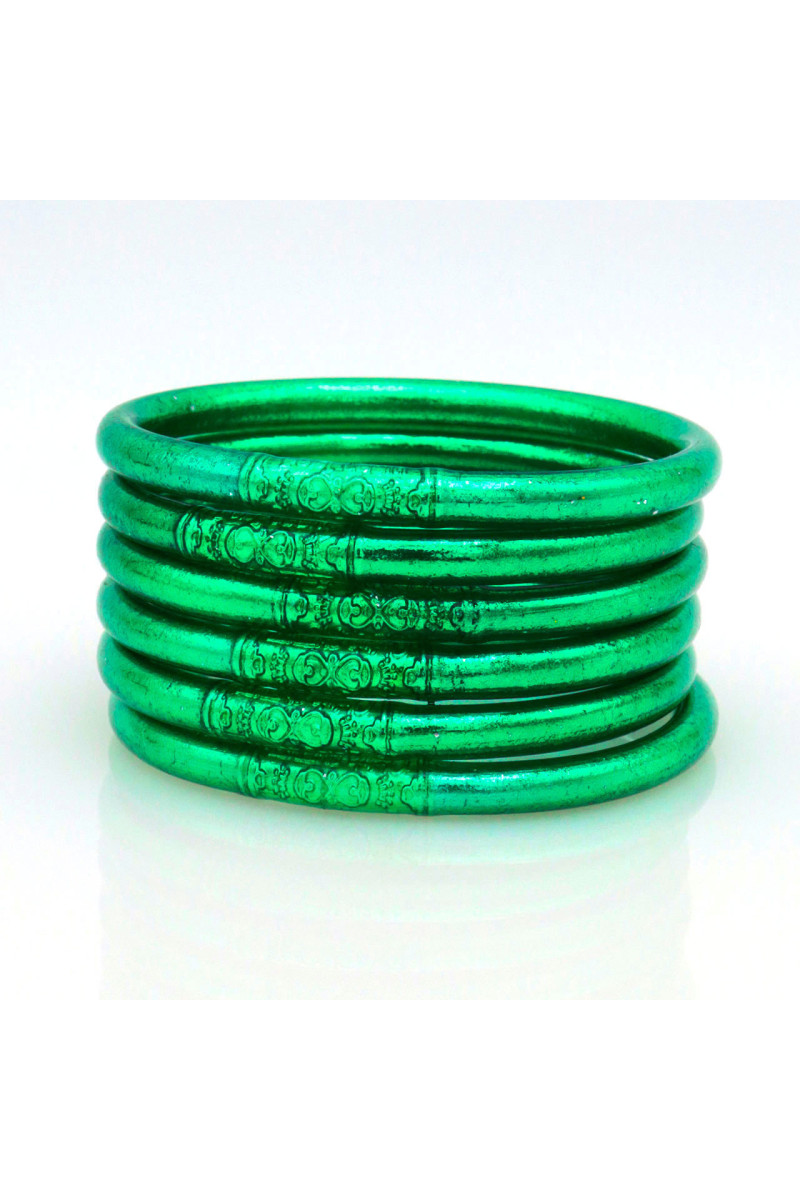 Jonc Bouddhiste Mantra GREEN FONCÉ qualité supérieure (à partir de 10€)