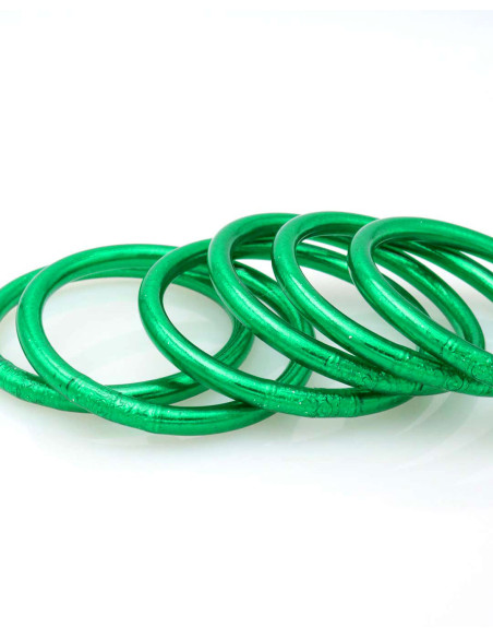 Jonc Bouddhiste Mantra GREEN FONCÉ qualité supérieure (à partir de 10€)
