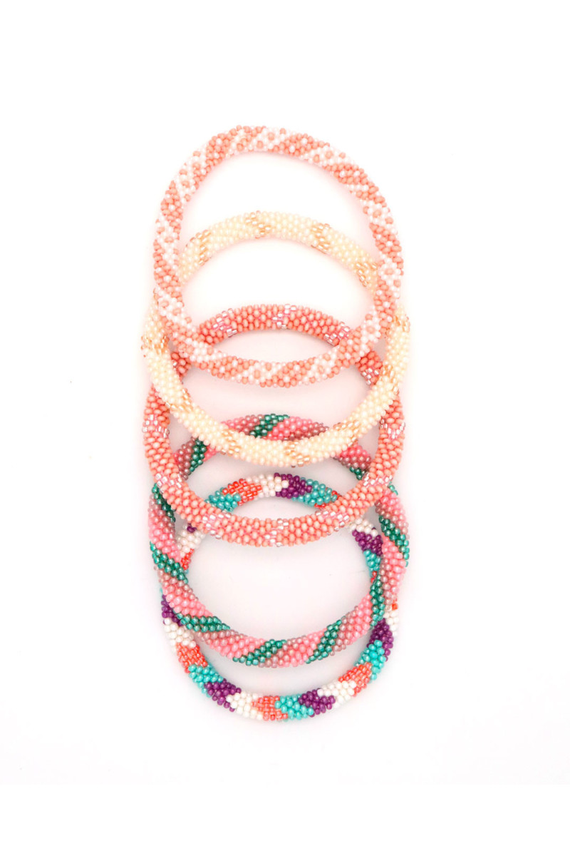 Bracelet Népalais 45 Rose Poudré