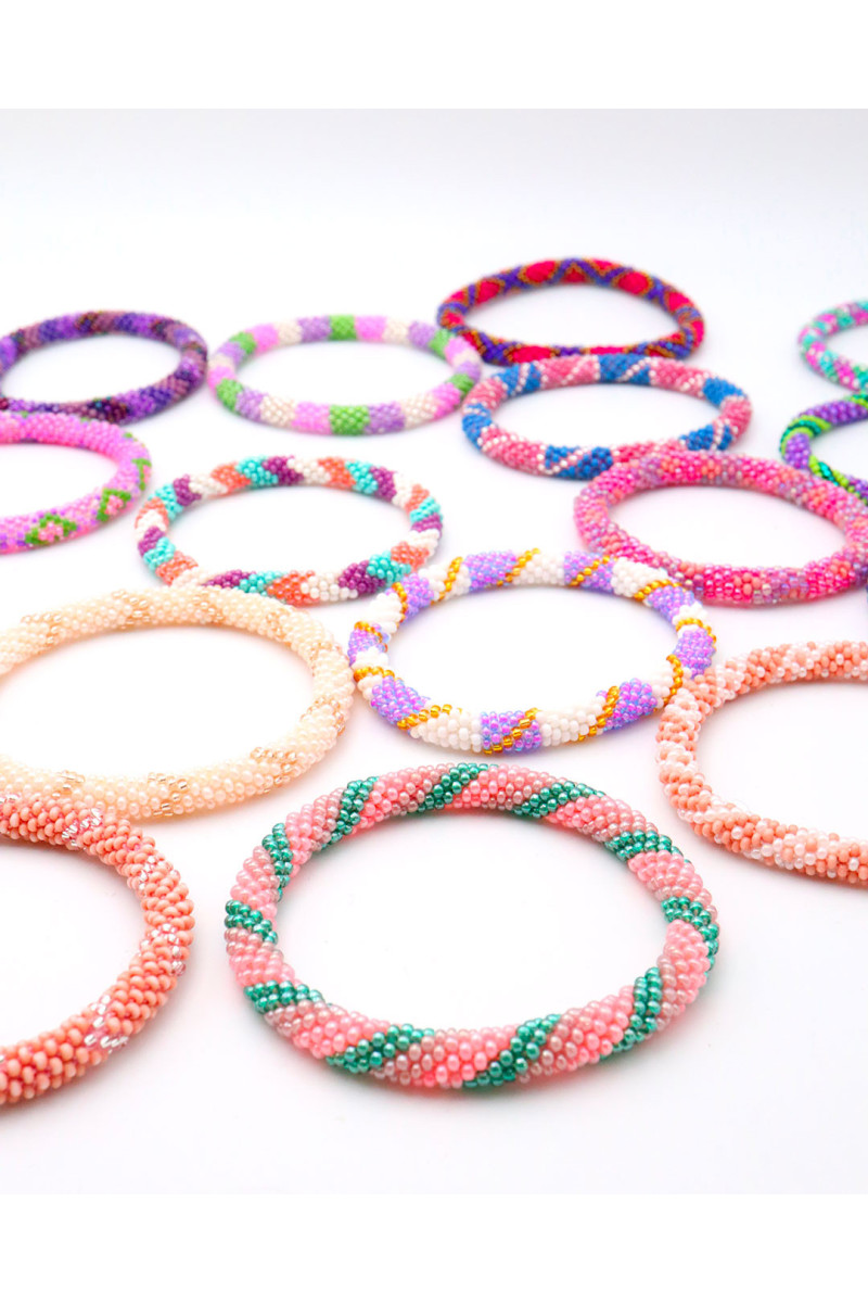 Bracelet Népalais 45 Rose Poudré
