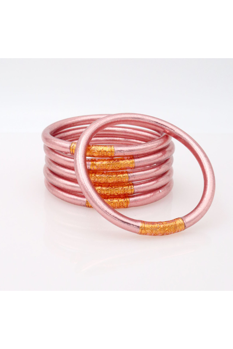 Jonc Bouddhiste ROSE GOLD avec mantra ABRICOT