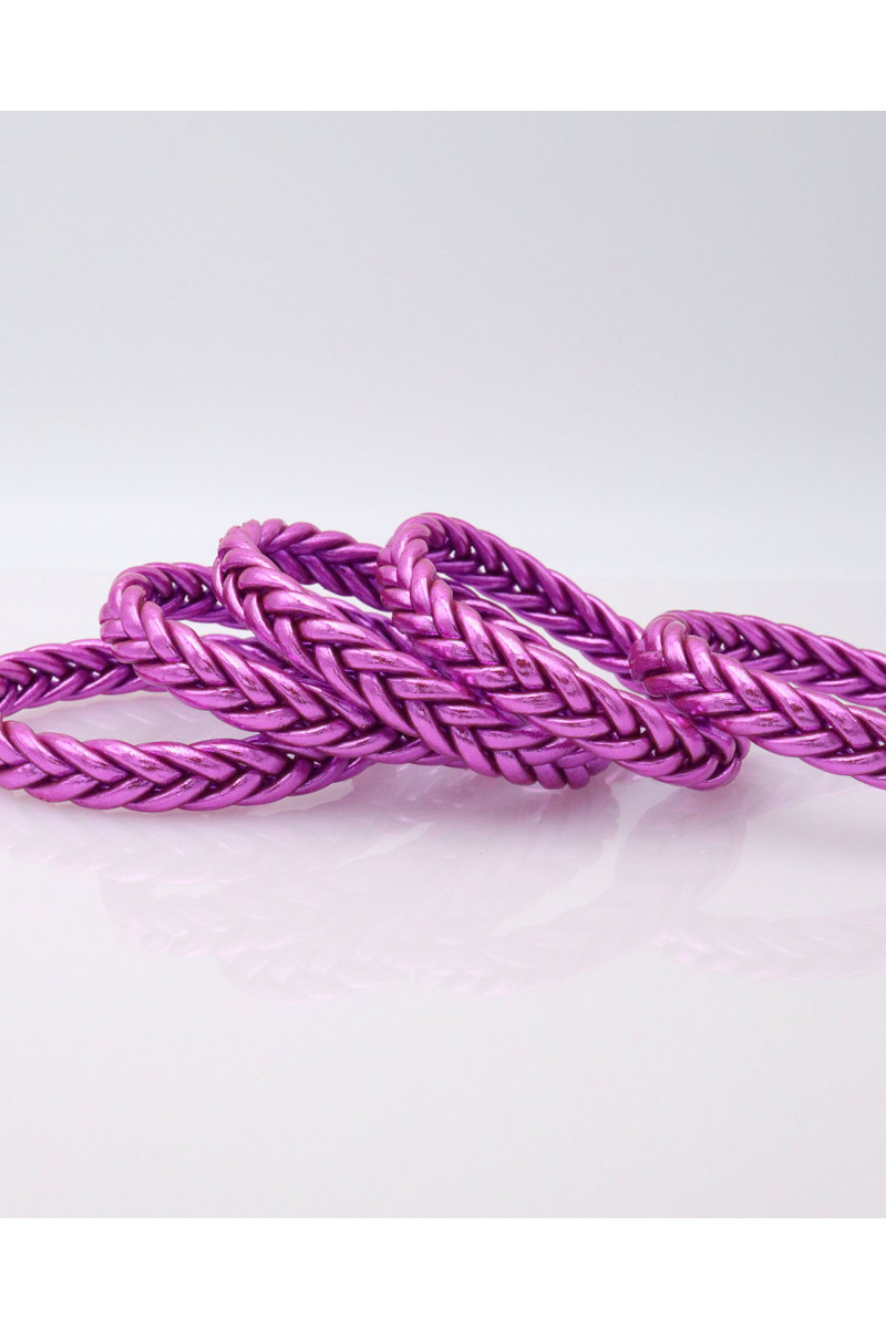 Jonc Bouddhiste tressé VIOLET