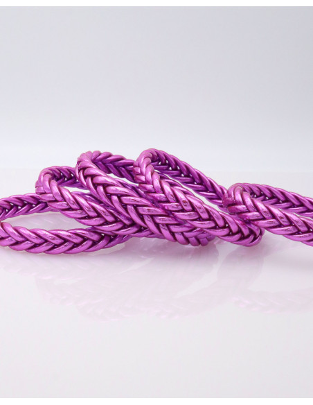 Jonc Bouddhiste tressé VIOLET
