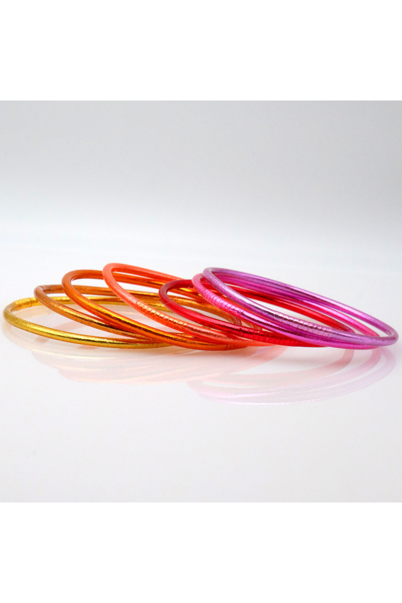 Lot de 7 joncs bouddhistes fins SUNSET
