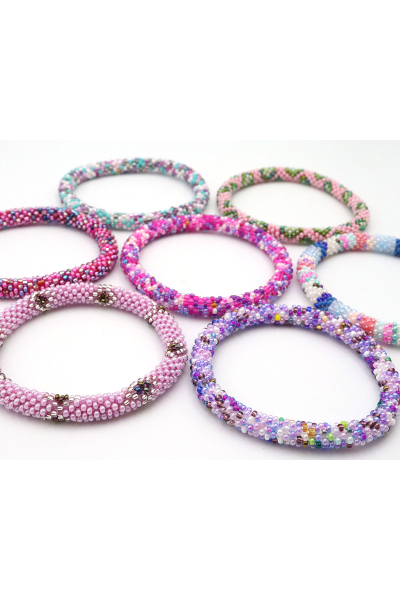 Bracelet Népalais D68 Multi Violet
