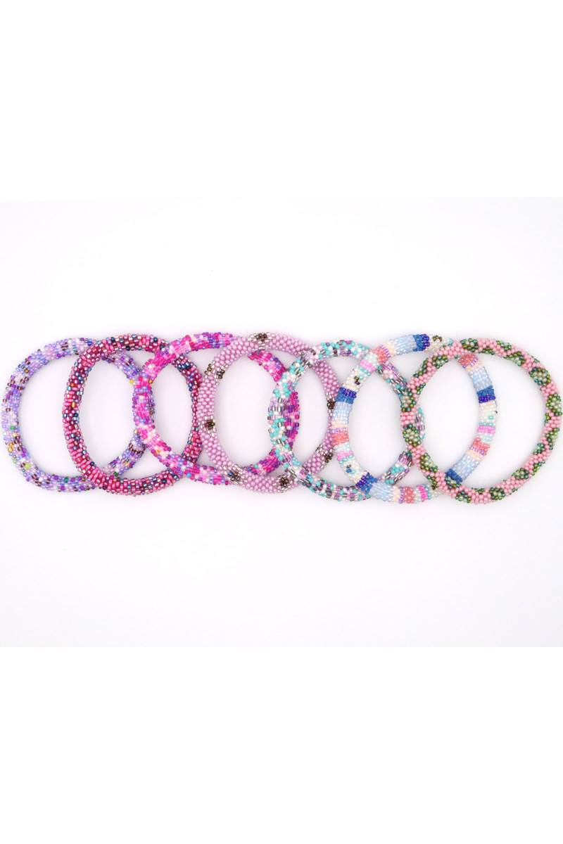 Bracelet Népalais D68 Multi Violet